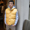 CRESCENT DOWN WORKS [ALL LEATHER ITALIAN VEST]